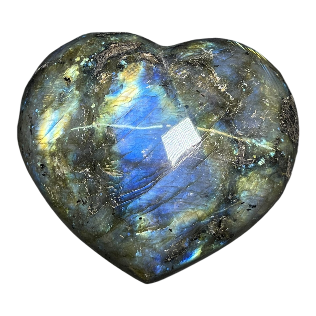 Labradorite Heart