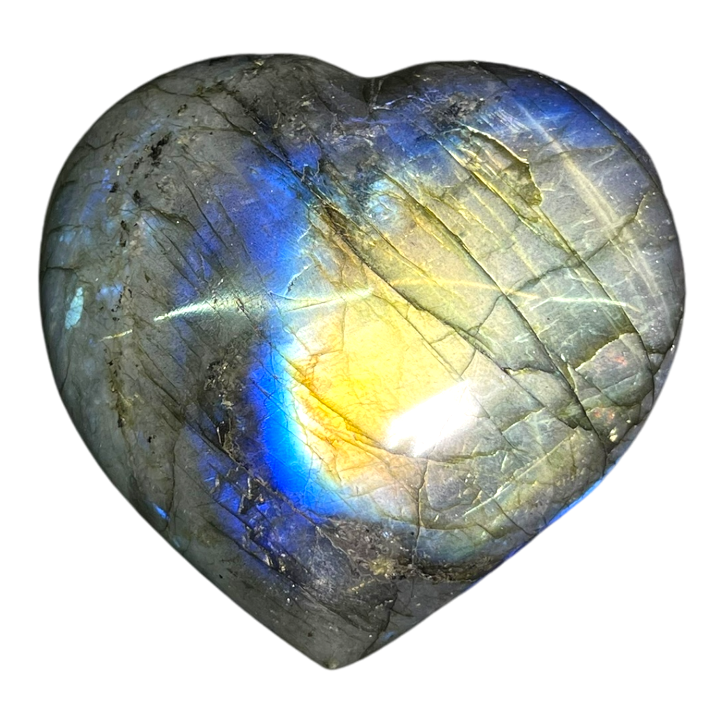 Labradorite Heart