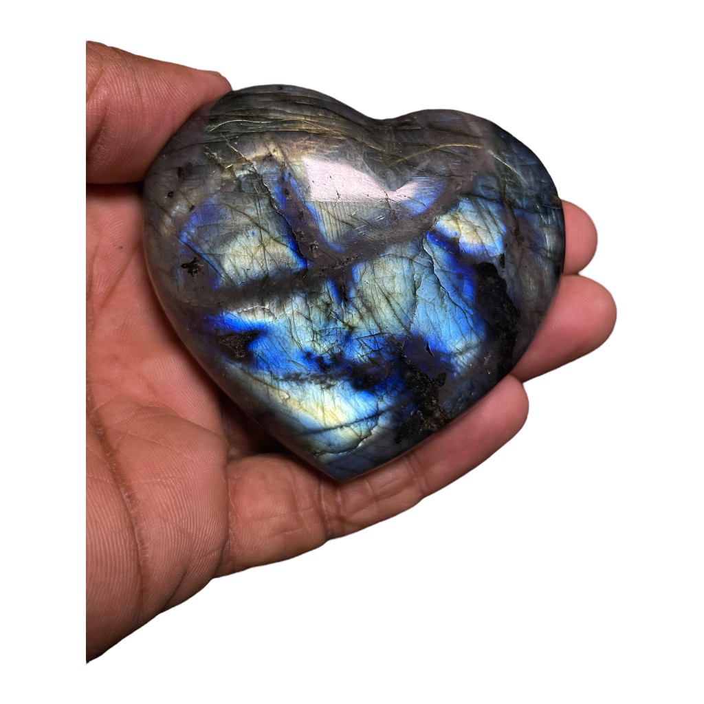 Labradorite Heart