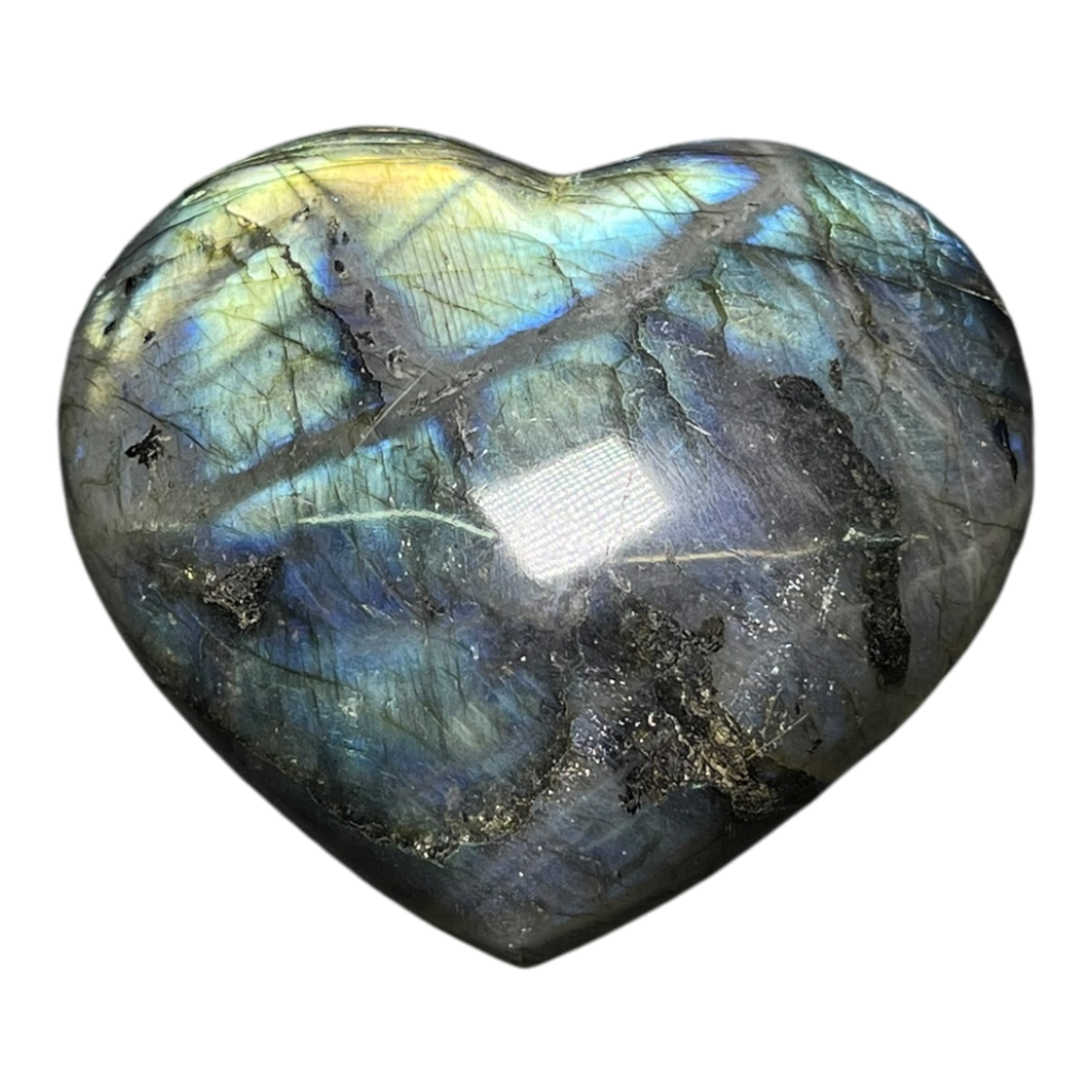 Labradorite Heart