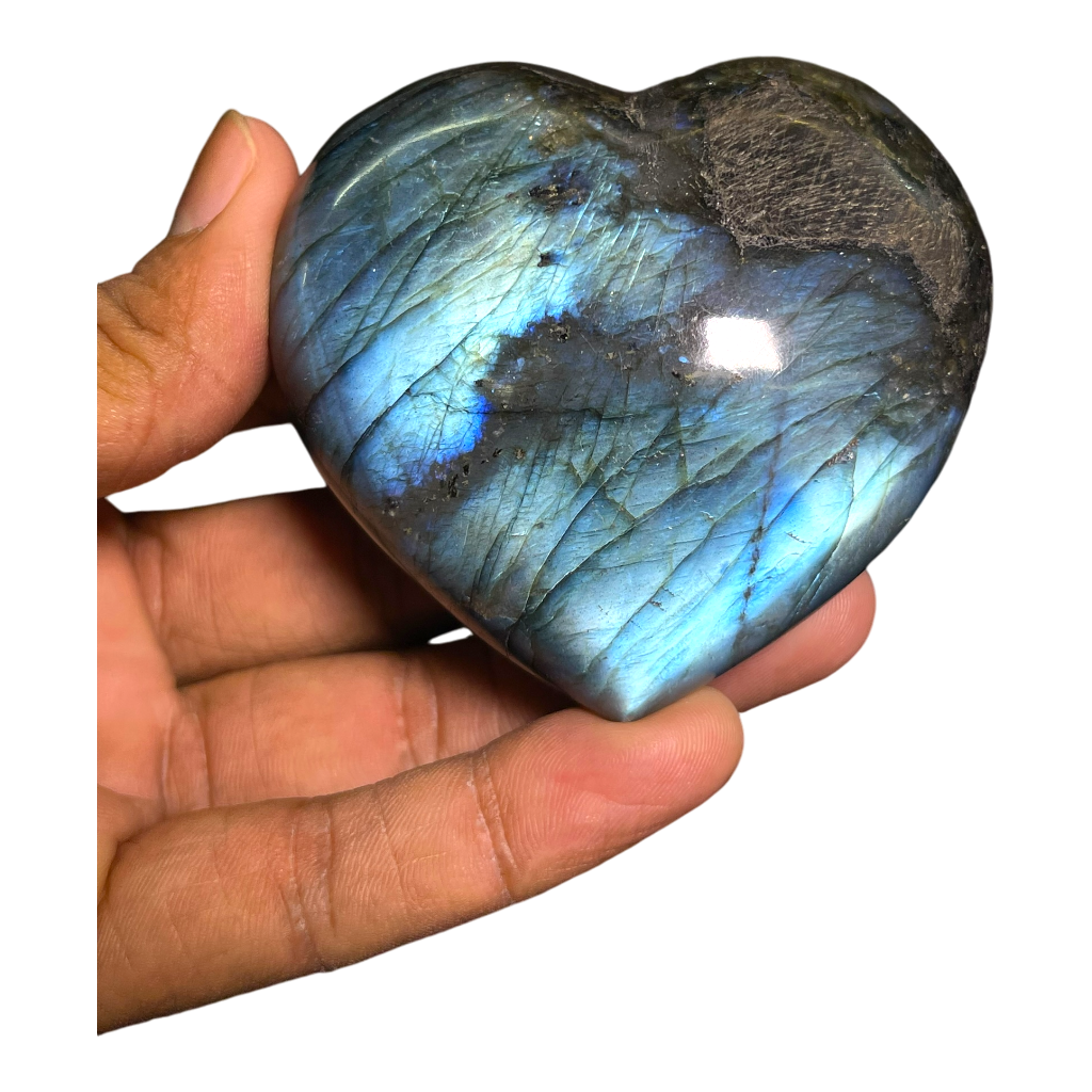 Labradorite Heart