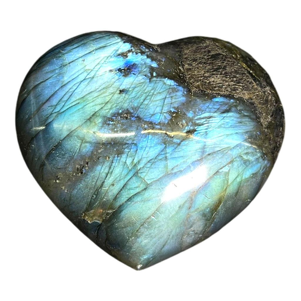Labradorite Heart