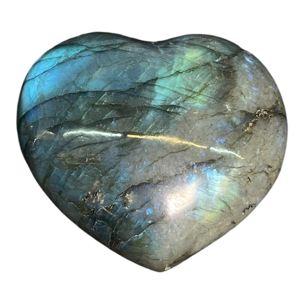 Labradorite Heart