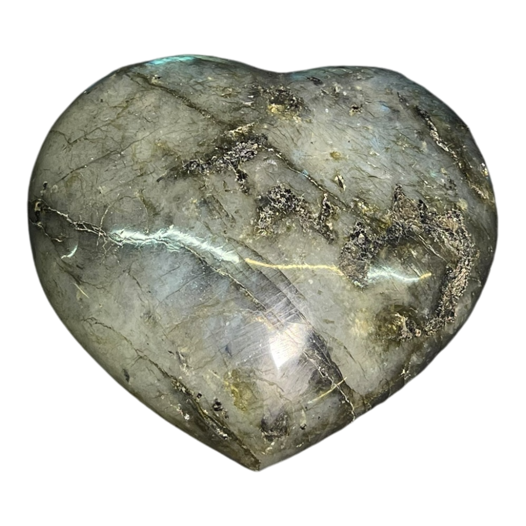 Labradorite Heart