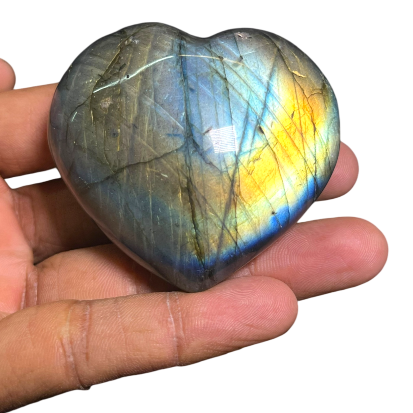 Labradorite Heart