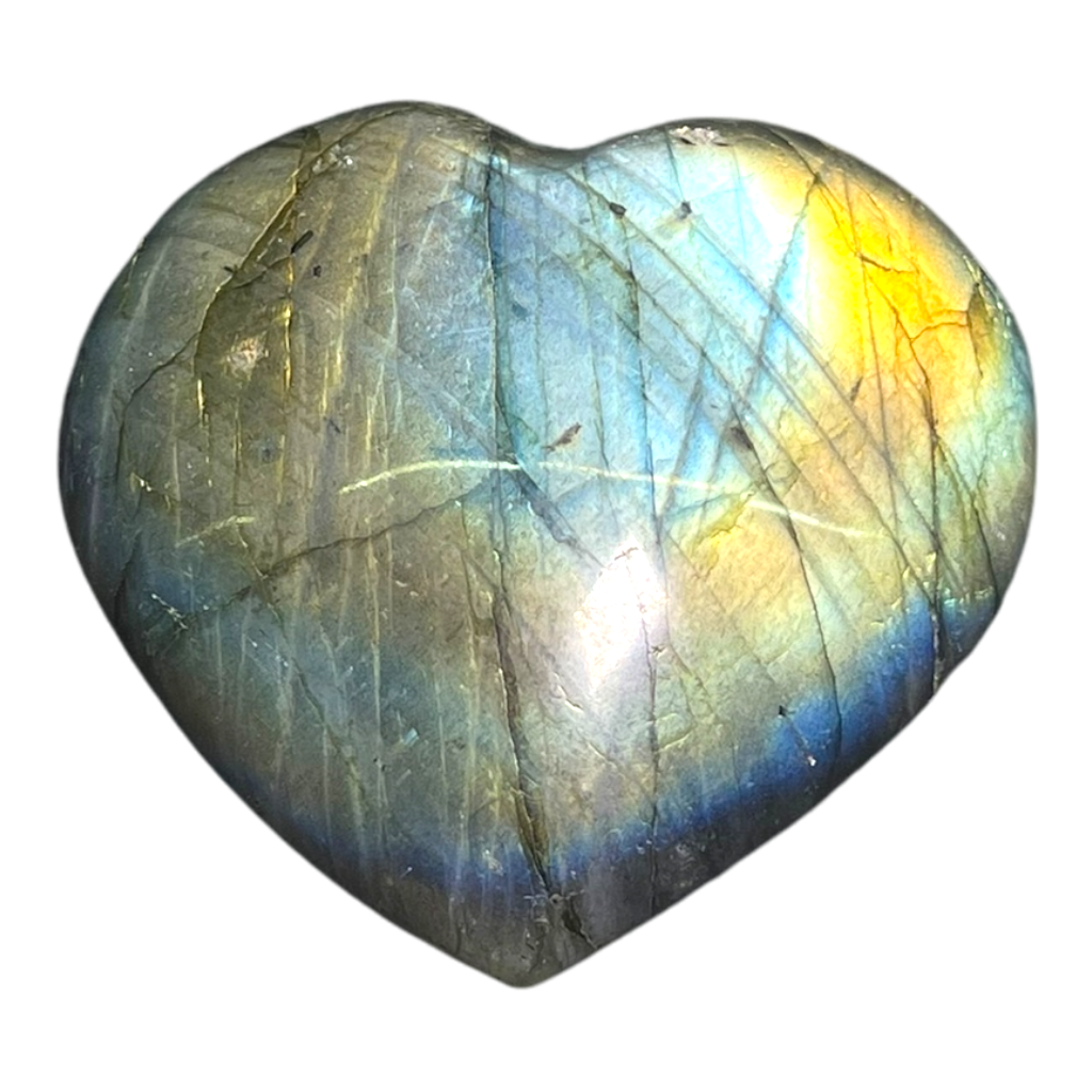 Labradorite Heart