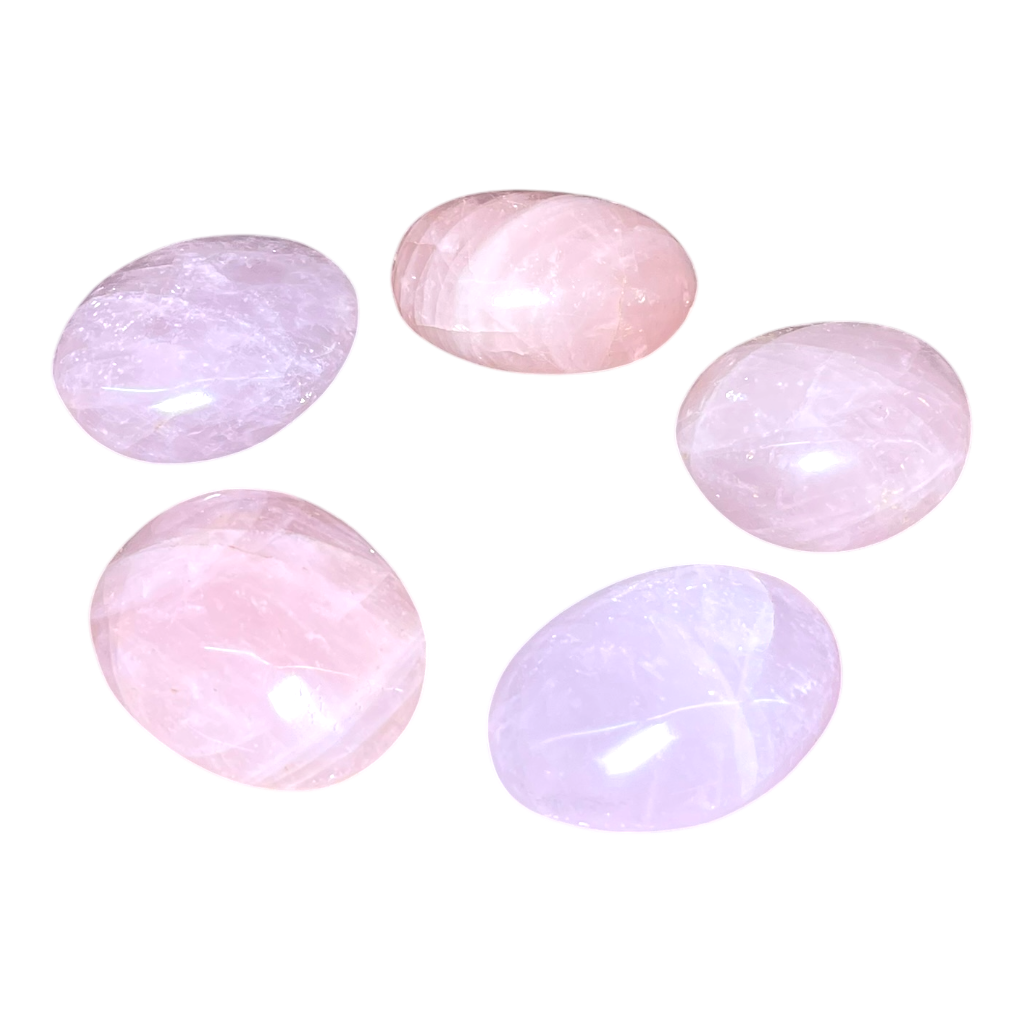 Rose Quartz Palm (5 Pcs Set)