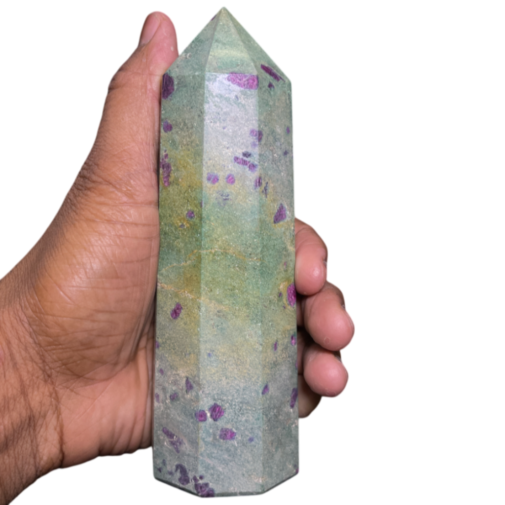 Ruby Fuchsite Tower