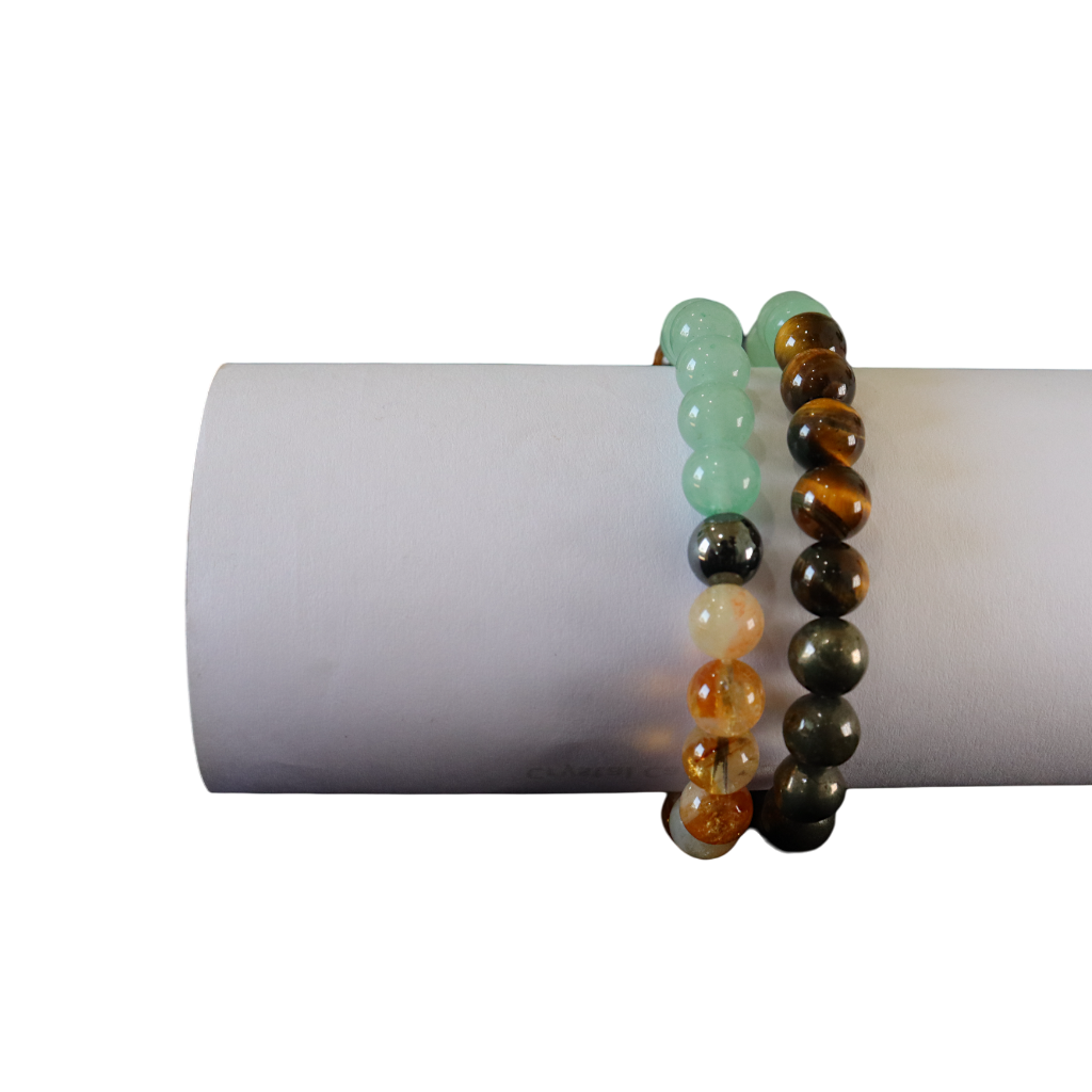 Pyrite, Citrine, Tiger Eye & Aventurine Bracelet