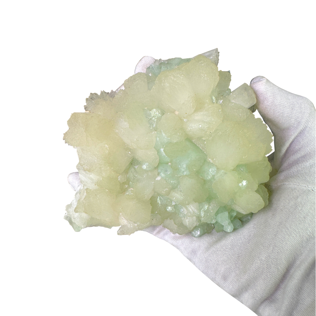 Green Apophyllite with Stilbite