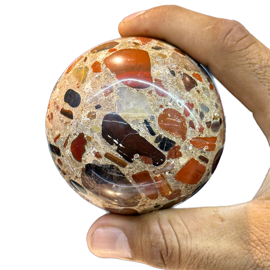 Conglomerate Jasper Sphere