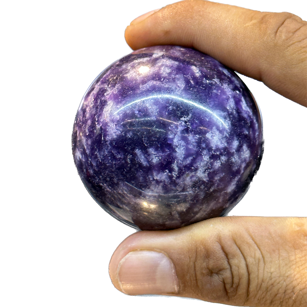 Lepidolite Sphere