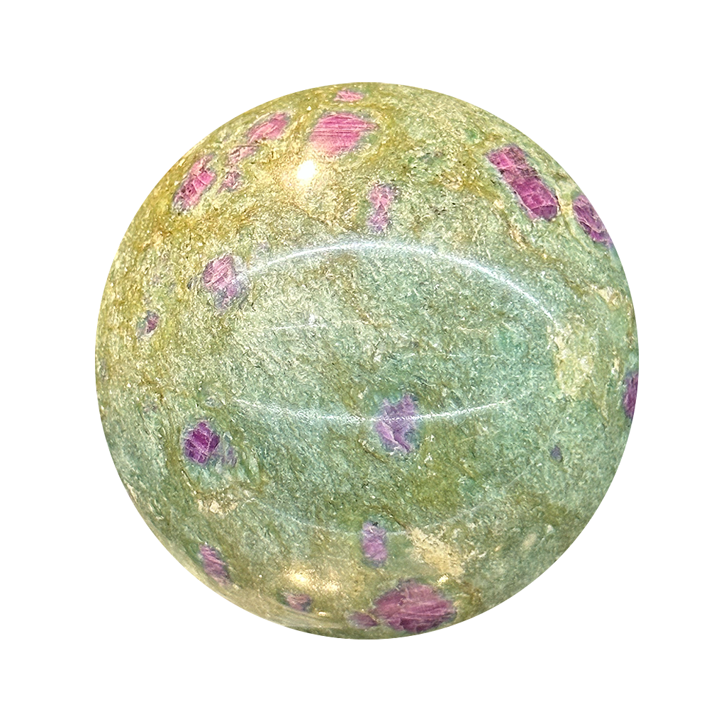 Ruby in Fuchsite Sphere