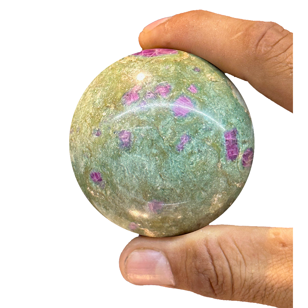 Ruby in Fuchsite Sphere