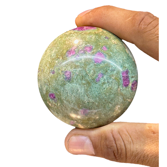 Ruby in Fuchsite Sphere