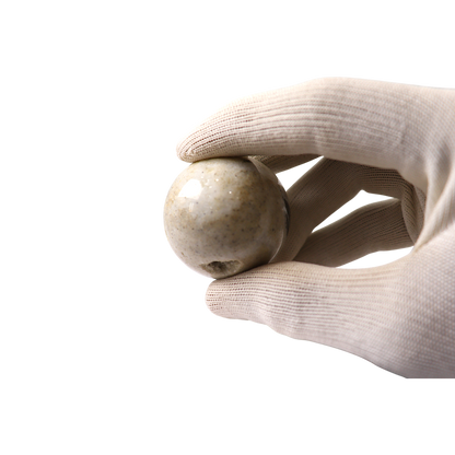 Pyrite in Quartz Sphere