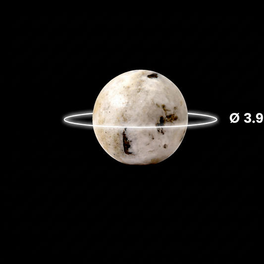 Pyrite in Quartz Sphere