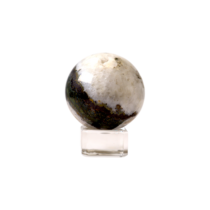 Pyrite in Quartz Sphere