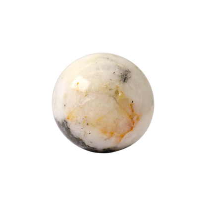 Pyrite in Quartz Sphere