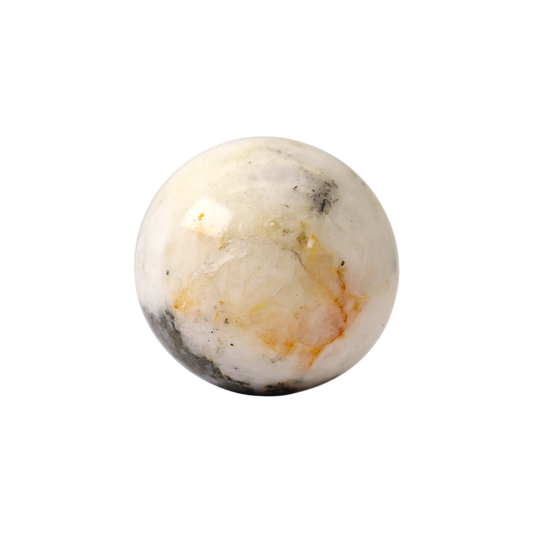 Pyrite in Quartz Sphere