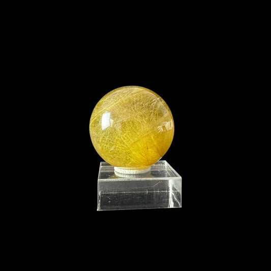 Golden Rutile Sphere