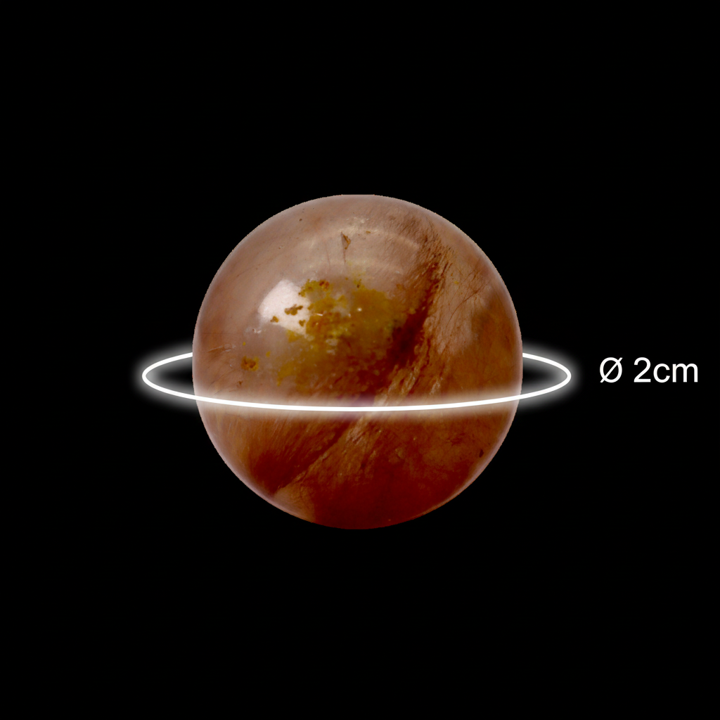 Red Rutile Sphere
