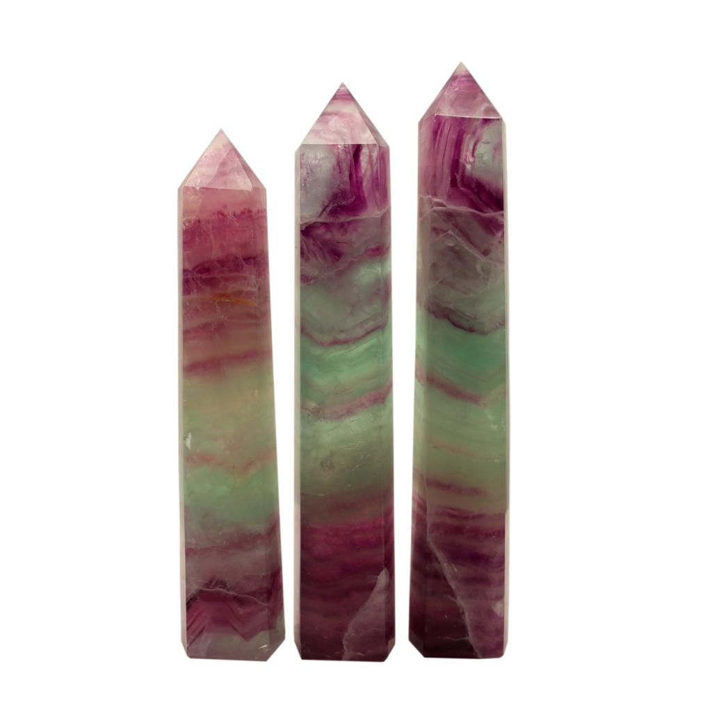 Multi Coloured Flourite Tower