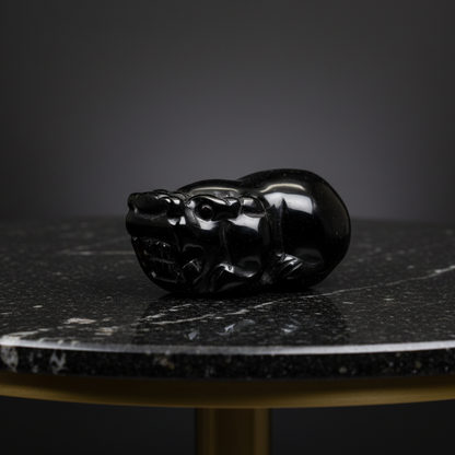 Obsidian Carving Hippo