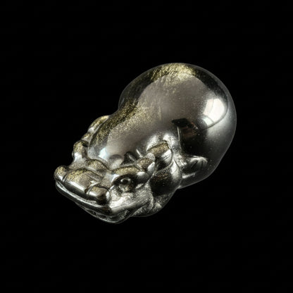 Obsidian Carving Hippo