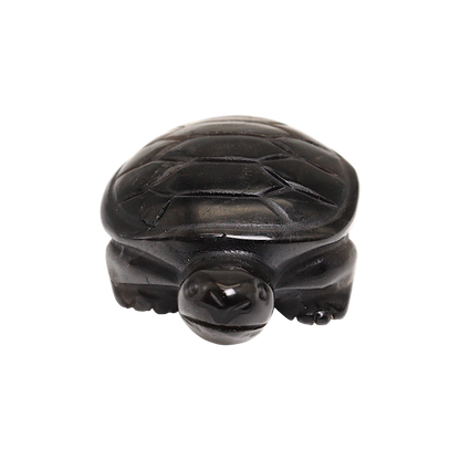 Smoky Quartz Turtle Carving