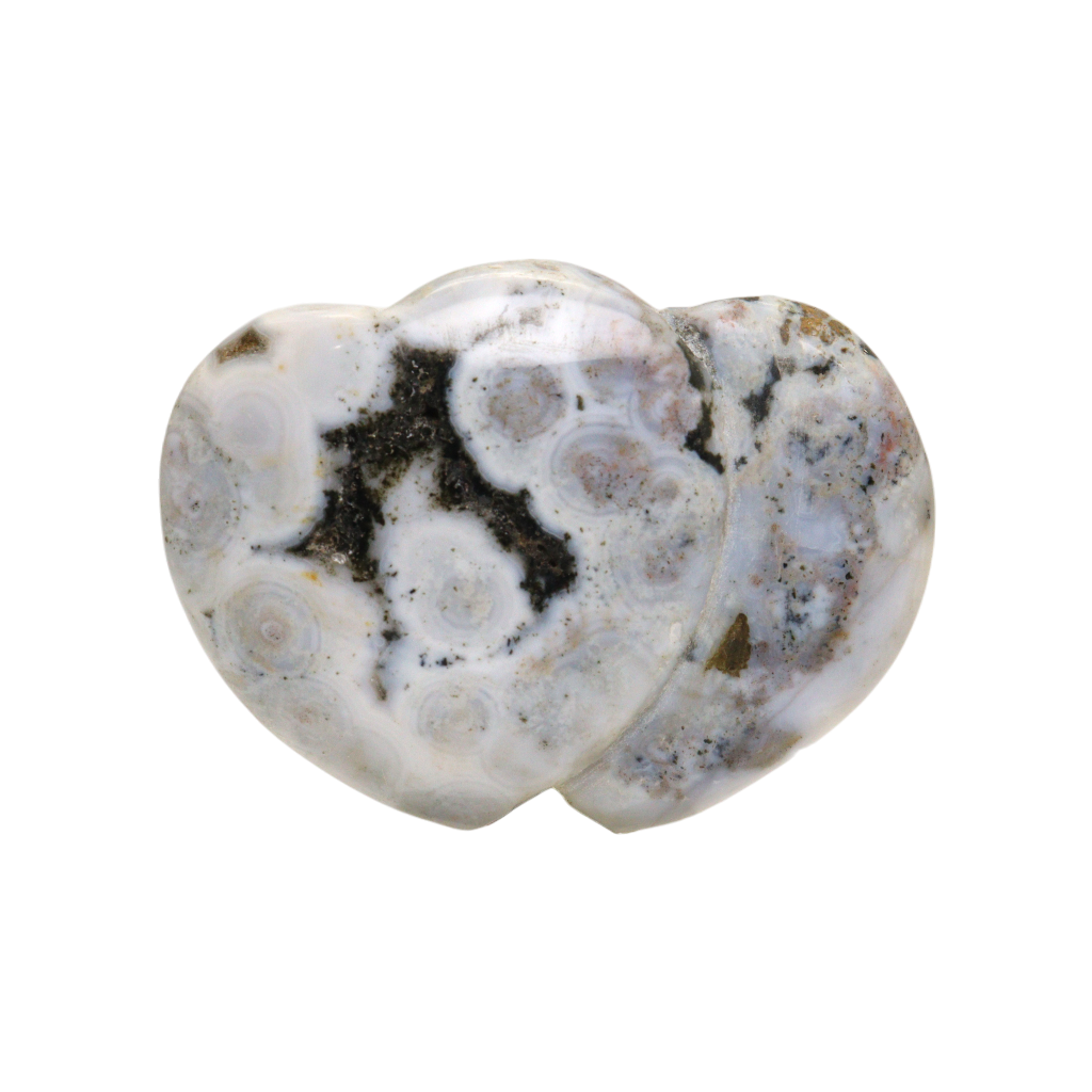 Ocean Jasper Heart Carving