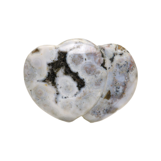Ocean Jasper Heart Carving