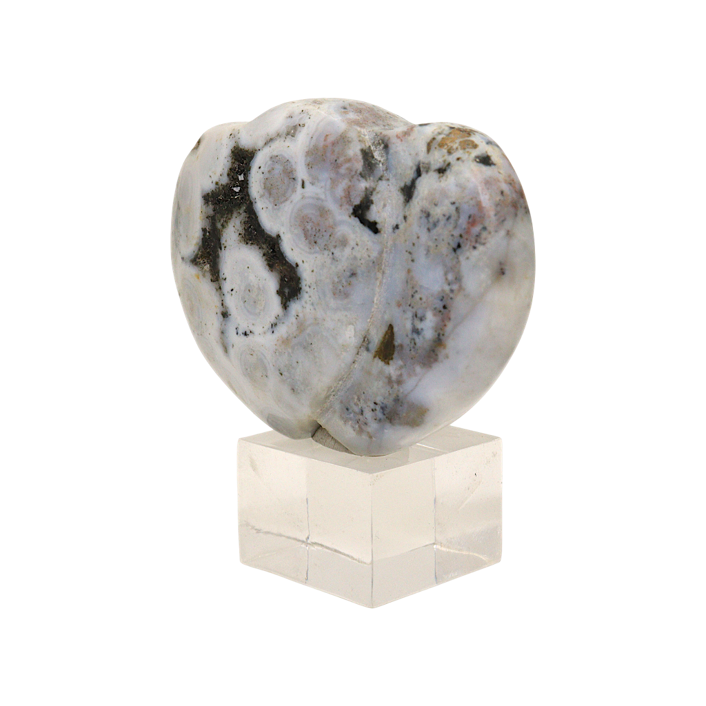 Ocean Jasper Heart Carving