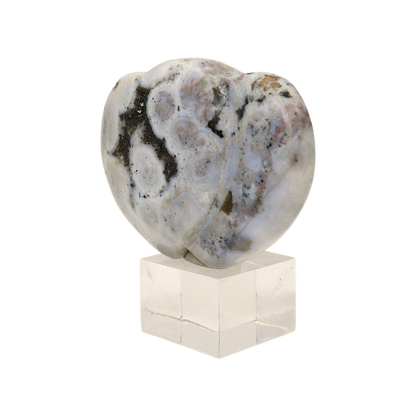 Ocean Jasper Heart Carving