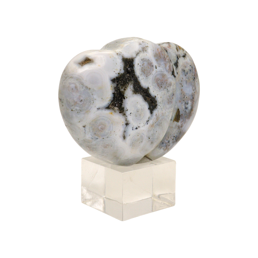 Ocean Jasper Heart Carving