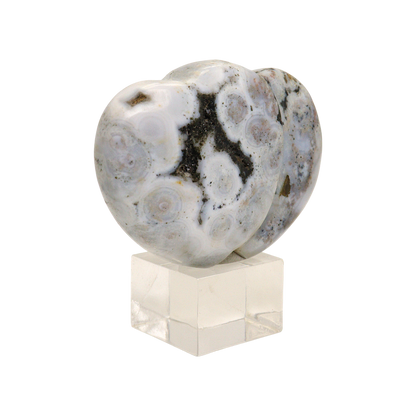 Ocean Jasper Heart Carving