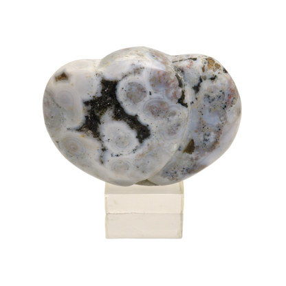 Ocean Jasper Heart Carving