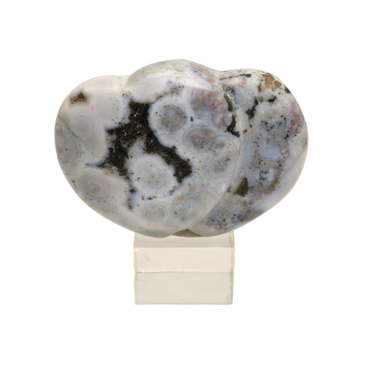 Ocean Jasper Heart Carving