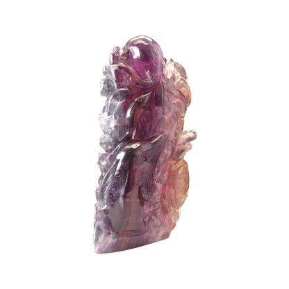 Multi-Coloured Fluorite Carving Octopus, Dolphin , Turtle