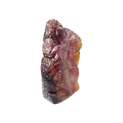 Multi-Coloured Fluorite Carving Octopus, Dolphin , Turtle