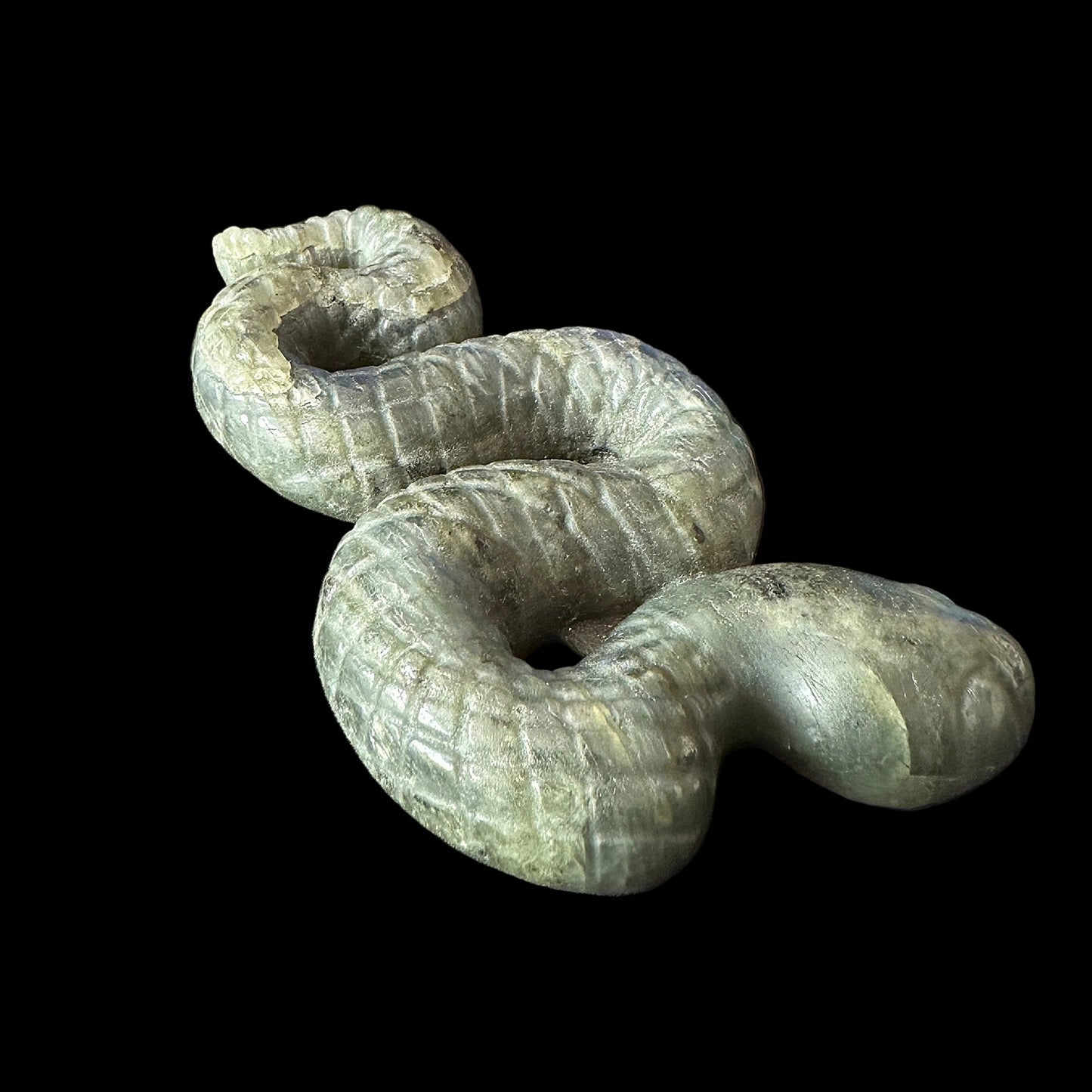 Labradorite Snake Carving