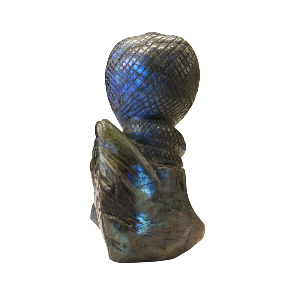 King Cobra Snake Carving – Labradorite