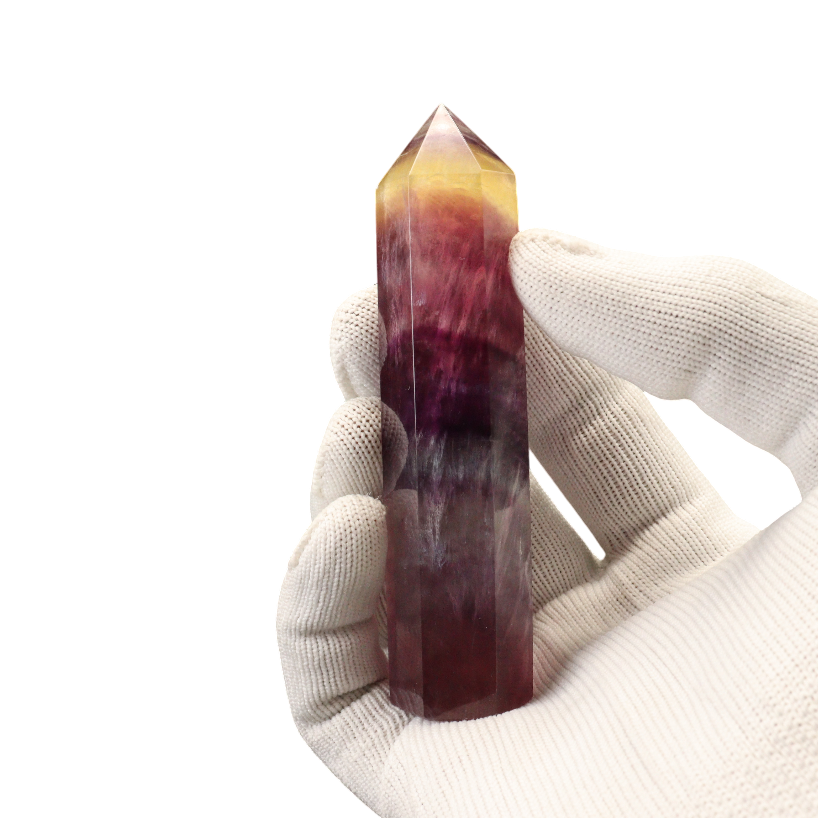 Multi Coloured Fluorite Tower