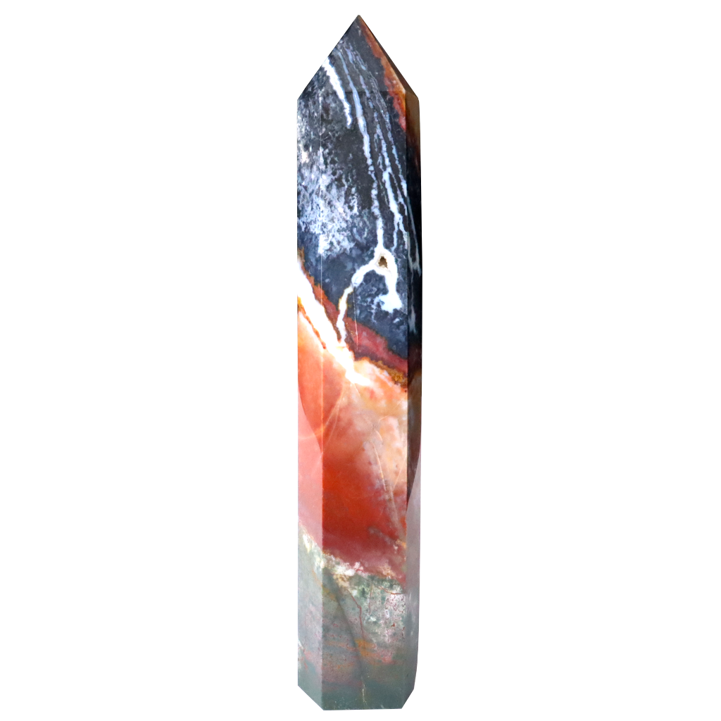 Multi Agate Tower - Zebra, Fancy, Bloodstone