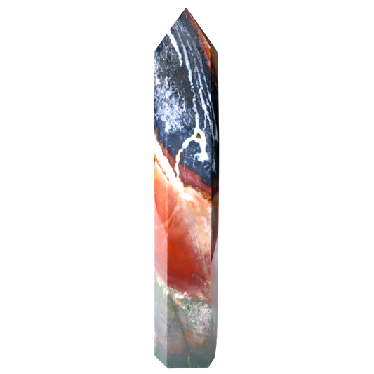 Multi Agate Tower - Zebra, Fancy, Bloodstone