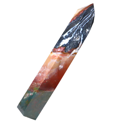 Multi Agate Tower - Zebra, Fancy, Bloodstone