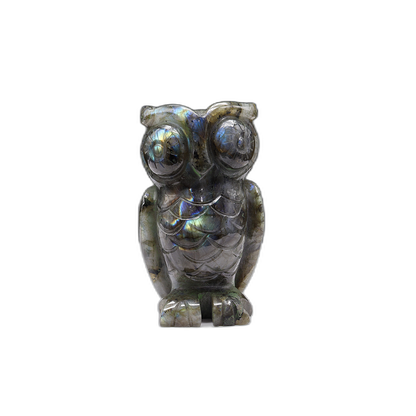 Labradorite Owl Carving