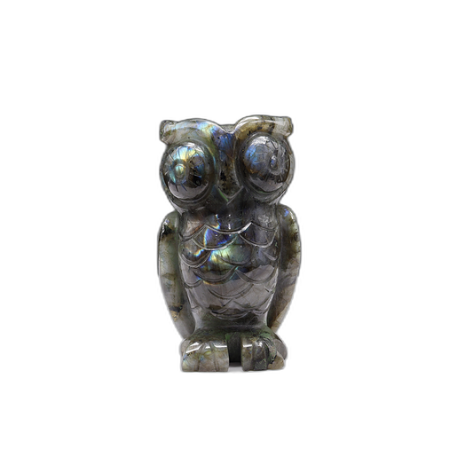 Labradorite Owl Carving