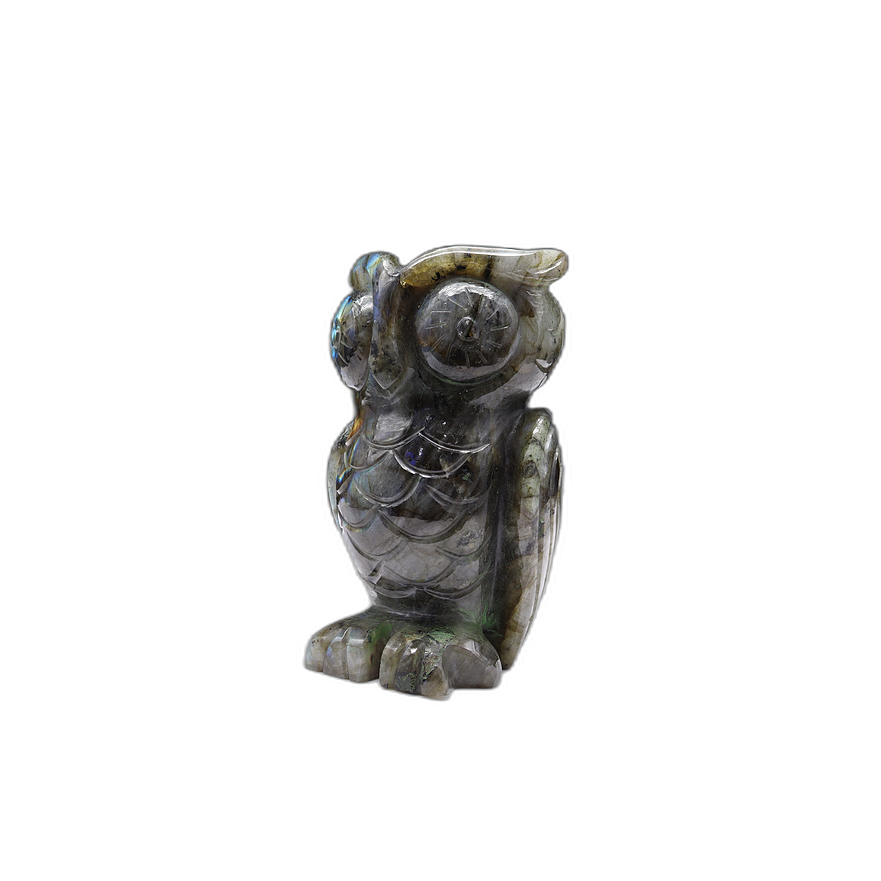 Labradorite Owl Carving
