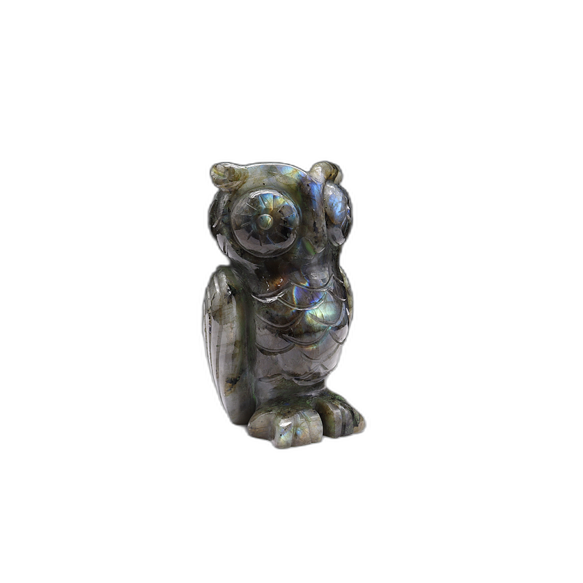 Labradorite Owl Carving
